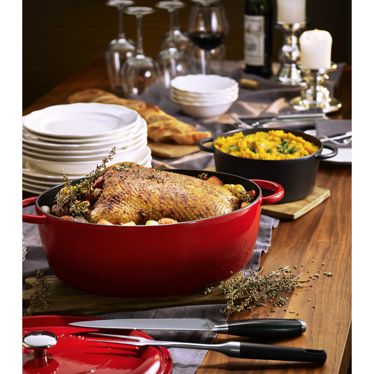 Henckels 3.5 qt. NonStick Cast Iron Round Braiser with Lid & Reviews